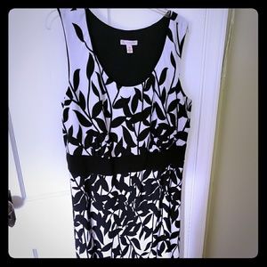 Dress Barn Black and White Dress